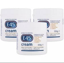 Image of E45 Dermatological Moisturising Cream Sensitive Dry Skin Body Care Pack 3 x 350g