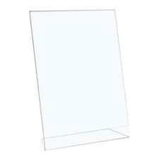 Image of 5 Star Office Sign Holder Portrait Slanted A4 Clear