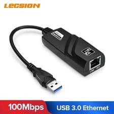 Image of USB 3.0 to LAN ETHERNET Internet Cable Adapter 10/100 Gigabit Connector