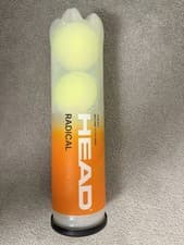 Image of HEAD Radical Tennis Balls 3 Pack Pressurised Tube New Unopened