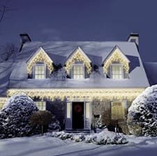 Image of Christmas LED Icicle 200 to 1,000 Multi Function Lights. Outdoor Use, In Tub!