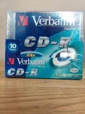 Image of Verbatim CD-R Blank Recordable Discs 700MB 24x Speed 10 Discs Duel Case