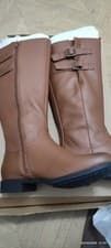 Image of Hotter Women's Bamburgh Knee High Boots  Tan Size 7