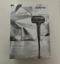 Image of BaByliss Titanium Shine Dryer Digital Motor Fast Drying Ionic Frizz Control