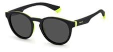 Image of Polaroid Sunglasses PLD 8048/S 71C (M9) Black Yellow/Grey Polar (For Kids)