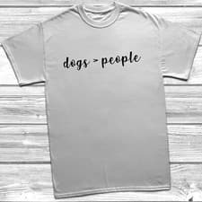Image of Dogs > People T-Shirt Dog Lover Pet Best Friend Slogan Unisex Mens Womens