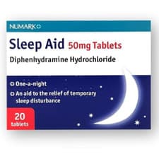 Image of Numark One a Night Sleep Aid 50mg - Nytol Alternative - 20 Tablets