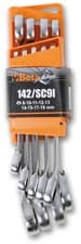 Image of Reversible Ratcheting Combination Spanner Wrench Set 8-19mm Beta Tools 142/SC9I