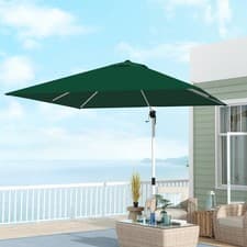 Image of Garden Cantilever Roma Parasol w/ 360° Rotation Crank Handle Tilt, Refurbished