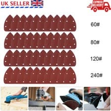 Image of 40X Mixed Mouse Sanding Sheets Black and Decker Mouse Palm Sander Pads Sandpaper