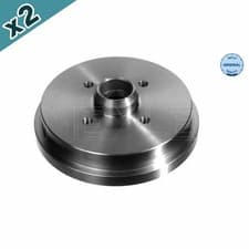 Image of 2x MEYLE 115 523 1010 Brake Drum Rear For Audi 80 90 Coupe Seat Arosa Cordoba VW