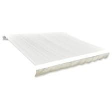 Image of Retractable Awning Manual Outdoor Garden Canopy Patio terrace Sun Shade Shelter