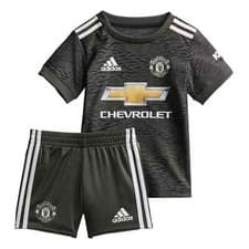 Image of Official adidas Manchester United Away Baby Kit 2020/21 (Shirt & Shorts )