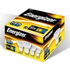 Image of Energizer LED 5.2W Spot GU10 Dimmable 380lm 4000K Cool White Bulb (4 Pack)