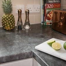 Image of STICKY BACK PLASTIC VINYL 2m X 45cm D-C FIX SLATE GREY BLACK SELF ADHESIVE FILM