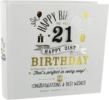 Image of Signography 21st Birthday Photo Album 4x6 (FL29921)