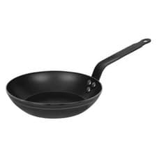 Image of De Buyer Frying Pan Black Iron Commercial Kitchen Skillet Chef Cookware 20cm