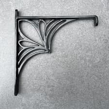 Image of Hanging Basket Bracket x 2, Leaf H/Duty Excellent Quality Graded Steel