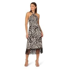 Image of Adrianna Women's Sleeveless Halter Midi Dress/size 10