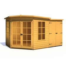 Image of Hampton 8 x 12 Summerhouse with Side Shed