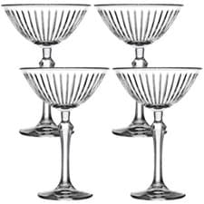 Image of Pasabahce Long Stemmed Drinking Glasses Martini Cocktails 220ml Party Set of 4/8