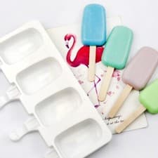 Image of 2X Silicone Ice Cream Mould Popsicle Lolly Frozen Dessert Maker Cakesicle Tray 4