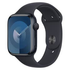 Image of Apple Watch Series 9 GPS - 45mm Midnight Aluminium - Black Sport Band - Good