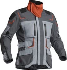 Image of Lindstrands Motorrad Jacke Textile Jacket Myrvik Light Grey/Black/Orange 720-220