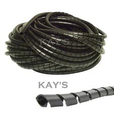 Image of SPIRAL CABLE WRAP TIDY HIDE BANDING LOOM PC TV HOME CINEMA WIRE LEADS MANAGEMENT