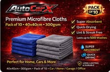 Image of 🧼 Premium Microfibre Cloths 40x40cm – Pack of 10 | 300GSM Ultra Absorbent...