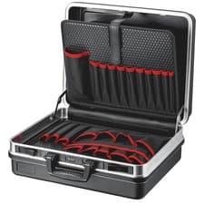Image of KNIPEX LE Tool Case Basic Empty 21 Tool Pockets ABS Material Black 00 21 05