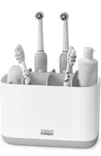 Image of Joseph Easy-Store - Large Toothbrush Holder Caddy, L, Grey/White, new