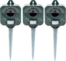 Image of Pestbye Ultrasonic Cat Repeller Fox Pest Deterrent Battery Operated Humane X3