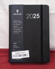 Image of Collins Legacy 2025 Planner - A4 Day To Page Diary - Black (Slightly Scuffed)