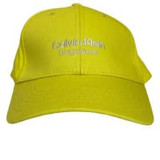 Image of Calvin Klein Fragrances Yellow Baseball Cap