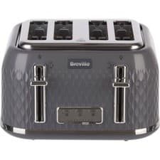 Image of Breville VTR013 Curve 4 Slice Toaster Grey
