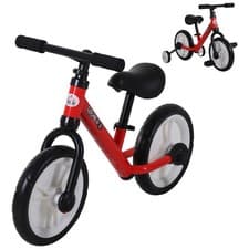 Image of Kids Balance Bike Childrens Training Bike Toy w/ Stabilizers 2-5 Years Red