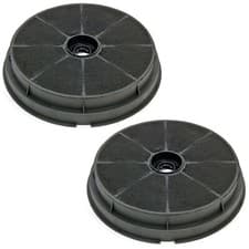 Image of 2 X Carbon Charcoal Anti Odour Cooker Hood Round Air Filters for CDA CHA1