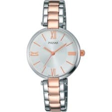 Image of Pulsar Ladies Two Tone Bracelet Watch PH8242X1