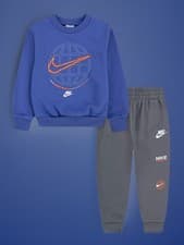 Image of NWT Nike Toddler Boys Fleece Crewneck Sweatshirt And Pans 2-Piece Set, Size 2T