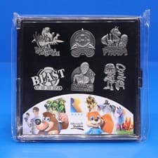 Image of Rare Heritage Metal Pin Figure Set Banjo-Kazooie Conker Battletoads Perfect Dark