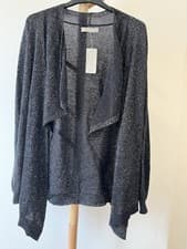 Image of Nutmeg woman’s shimmer waterfall cardigan , Uk 8 , brand new