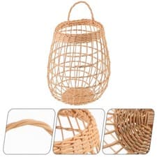 Image of Kitchen Multi-purpose Basket Imitation Rattan Woven Snack Storage