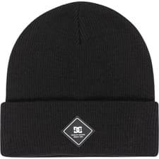 Image of DC Shoes Mens Label Ribbed Knit Cuff Beanie