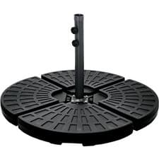 Image of 4 Piece Banana Cantilever Parasol Base Weights Metal Stand Holder Cross Frame