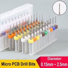 Image of Solid Carbide Carbide PCB CNC Micro Twist Drill Bits Milling 0.15 0.2mm - 2.5mm