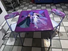 Image of Disney Frozen 2 Kid's Activity Table And Chairs Square 24 inch