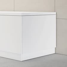 Image of Modern Bathroom MDF Front and End Gloss White Bath Panels & Plinth Various Sizes