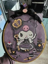 Image of Loungefly Kuromi Sanrio 20th anniversary mini backpack BNWT