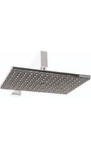 Image of RECTANGULAR RAIN SHOWER HEAD RAINFALL ROSE SHOWER HEAD CHROME 255mm X 188mm